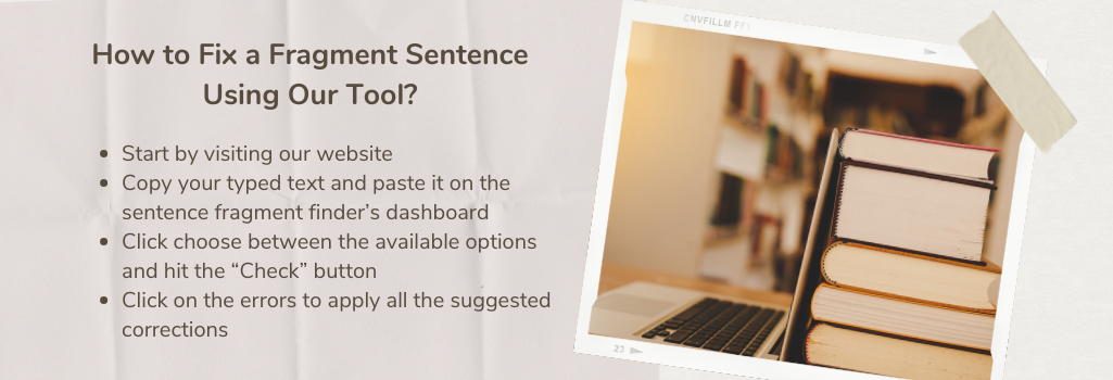 how to fix a fragment sentence