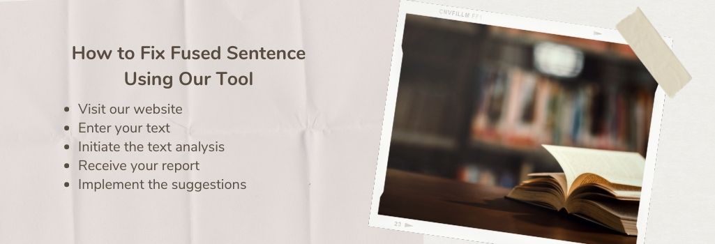 how to fix fused sentence using tool